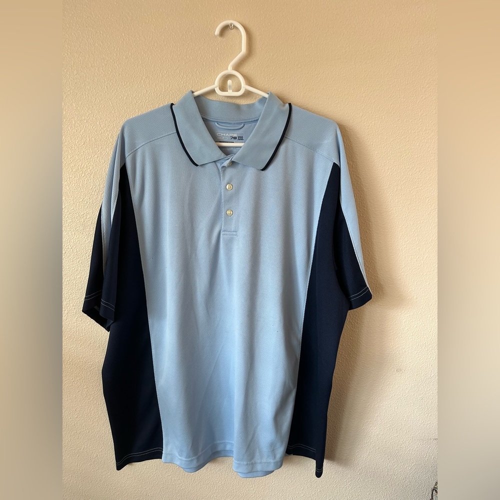Mens XXL Chaps 78 golf polo 100% polyester